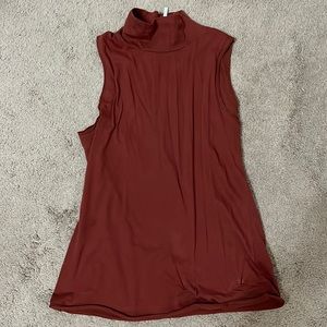 Anthropologie mock turtleneck tank